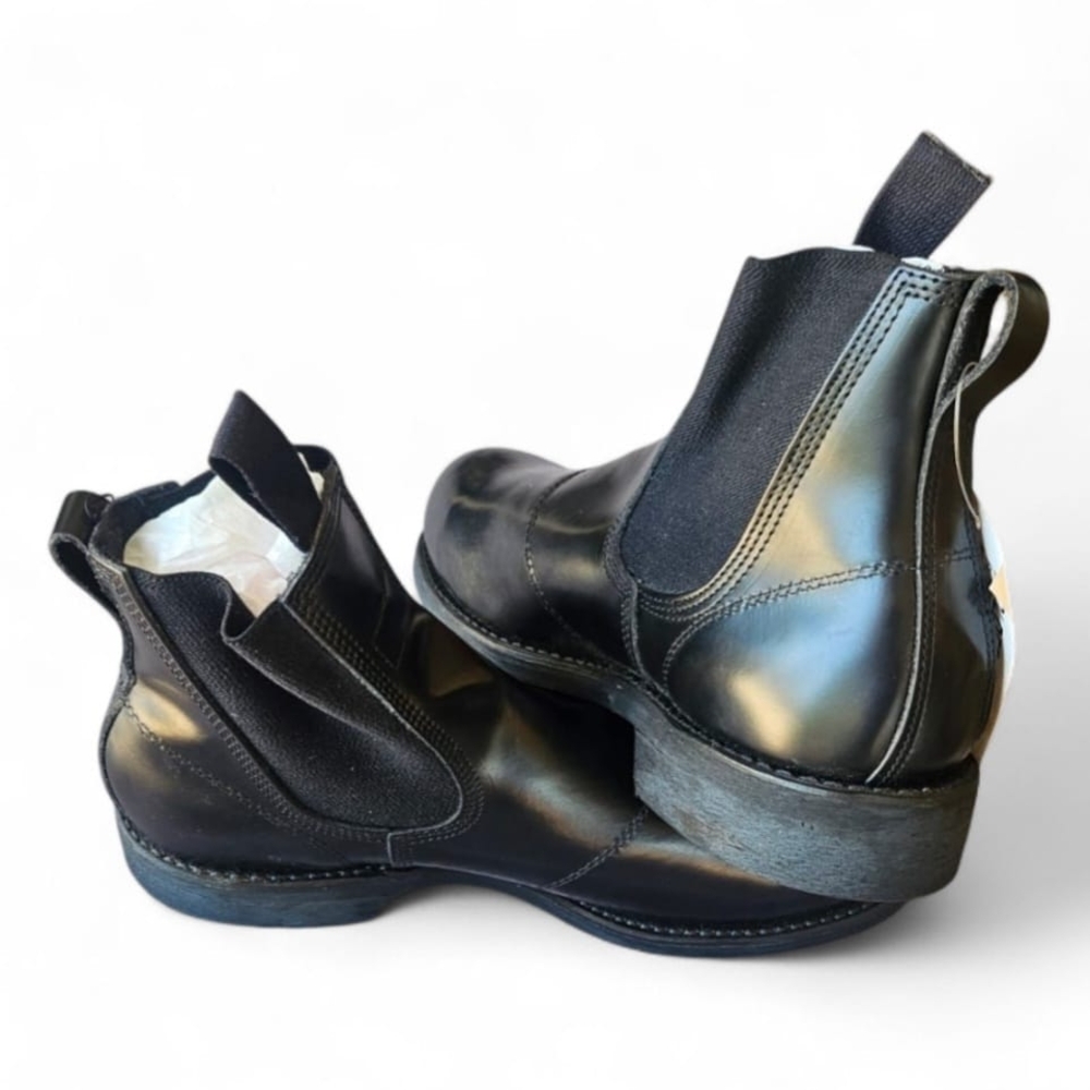 Sleek Black Men's Ankle Boots